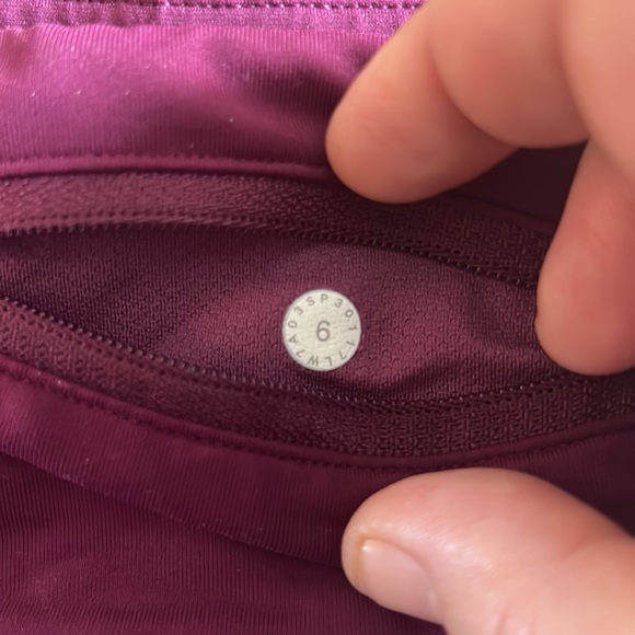 Lululemon Run Times Shorts size 6 Darkest Magenta - Picture 7 of 8